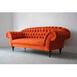 Chesterfieldsofa von JVmoebel, in der Farbe Orange, aus Textil, andere Perspektive, Vorschaubild