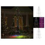 Weihnachtsbaum von vidaXL, Mehrfarbig, aus Metall, andere Perspektive, Vorschaubild