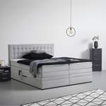 Boxspringbett von Premium Living, in der Farbe Grau, aus Textil, andere Perspektive, Vorschaubild