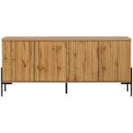 Sideboard von home affaire, in der Farbe Braun, aus Holz, andere Perspektive, Vorschaubild