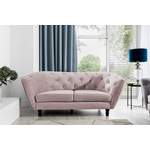 2/3-Sitzer Sofa von Fun Moebel, in der Farbe Rosa, aus Velvet, andere Perspektive, Vorschaubild