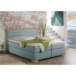 Boxspringbett von home affaire, in der Farbe Blau, aus Holz, andere Perspektive, Vorschaubild