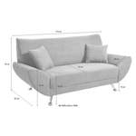 2/3-Sitzer Sofa von INOSIGN, in der Farbe Grau, aus Holzwerkstoff, Vorschaubild