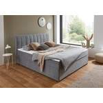 Boxspringbett von Atlantic Home Collection, in der Farbe Grau, aus Federn, andere Perspektive, Vorschaubild