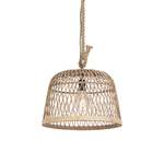 Deckenlampe von QAZQA, in der Farbe Beige, aus Rattan, Vorschaubild