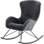 Schaukelstuhl von MCA furniture, in der Farbe Grau, aus Polyester, Vorschaubild