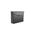 Briefkasten von Perel, in der Farbe Schwarz, aus Stahl, andere Perspektive, Vorschaubild