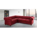 Chesterfieldsofa von home affaire, in der Farbe Rot, andere Perspektive, Vorschaubild