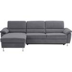 Ecksofa von CALIZZA INTERIORS, in der Farbe Schwarz, aus Microfaser, andere Perspektive, Vorschaubild