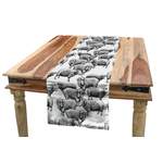 Tischläufer von Abakuhaus, in der Farbe Schwarz, aus Polyester, andere Perspektive, Vorschaubild
