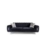 2/3-Sitzer Sofa von JVmoebel, in der Farbe Schwarz, andere Perspektive, Vorschaubild