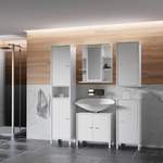 Waschbeckenunterschrank von loftscape, in der Farbe Weiss, aus Holzwerkstoff, andere Perspektive, Vorschaubild