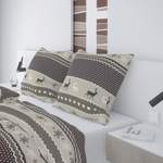 Bettwäsche-Garnitur, in der Farbe Braun, aus Polyester, andere Perspektive, Vorschaubild