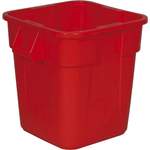 Mülleimer von Rubbermaid, in der Farbe Rot, aus Polyethylen, andere Perspektive, Vorschaubild