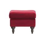 Sitzhocker von Sofa.de, in der Farbe Rot, aus Material-mix, andere Perspektive, Vorschaubild