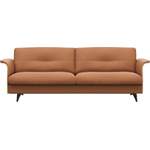 2/3-Sitzer Sofa von FLEXLUX, in der Farbe Braun, aus Echtleder, andere Perspektive, Vorschaubild