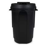 Mülleimer von ONDIS24, in der Farbe Schwarz, aus Kunststoff, andere Perspektive, Vorschaubild