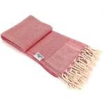 Handtuch-Set von Carenesse, in der Farbe Rot, aus Baumwolle, andere Perspektive, Vorschaubild