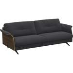 2/3-Sitzer Sofa von FLEXLUX, in der Farbe Schwarz, aus Walnuss, andere Perspektive, Vorschaubild