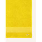 Handtuch-Set von Lacoste, in der Farbe Gelb, aus Baumwolle, andere Perspektive, Vorschaubild