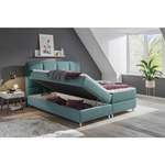 Boxspringbett von Ti'me, in der Farbe Blau, aus Textil, andere Perspektive, Vorschaubild