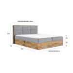 Boxspringbett von Fun Moebel, in der Farbe Braun, aus Webstoff, Vorschaubild