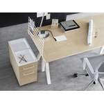 Schreibtisch von String Furniture, in der Farbe Grau, aus Filz, andere Perspektive, Vorschaubild