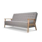 2/3-Sitzer Sofa von VitaliSpa, in der Farbe Braun, aus Polyester, andere Perspektive, Vorschaubild