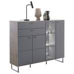 Highboard von MID.YOU, in der Farbe Schwarz, aus Holzwerkstoff, andere Perspektive, Vorschaubild