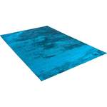 Teppich von THEKO die markenteppiche, in der Farbe Blau, aus Textil, andere Perspektive, Vorschaubild