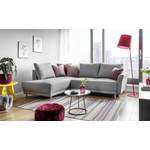 Ecksofa von MID.YOU, in der Farbe Grau, aus Textil, andere Perspektive, Vorschaubild