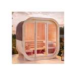 Sauna-Kabine von FinnTherm, in der Farbe Beige, andere Perspektive, Vorschaubild