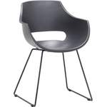 Armlehnstuhl von MCA furniture, in der Farbe Grau, aus Kunststoff, andere Perspektive, Vorschaubild