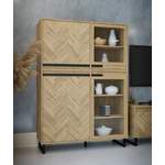 Highboard von loftscape, in der Farbe Braun, aus Holzwerkstoff, andere Perspektive, Vorschaubild