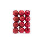 Christbaumkugeln von Casaria®, in der Farbe Rot, aus Kunststoff, andere Perspektive, Vorschaubild