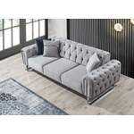 2/3-Sitzer Sofa von Villa Möbel, in der Farbe Grau, aus Metall, andere Perspektive, Vorschaubild