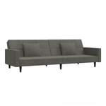 2/3-Sitzer Sofa von vidaXL, in der Farbe Grau, aus Samt, andere Perspektive, Vorschaubild