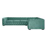 Chesterfieldsofa von Guido Maria Kretschmer Home&Living, in der Farbe Grün, aus Samtvelours, andere Perspektive, Vorschaubild