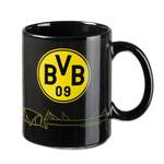 Geschirr von Borussia Dortmund, in der Farbe Schwarz, aus Keramik, andere Perspektive, Vorschaubild