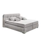 Boxspringbett von ED EXCITING DESIGN, in der Farbe Grau, aus Stoff, Vorschaubild