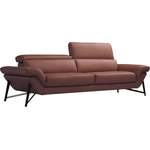 2/3-Sitzer Sofa von Egoitaliano, in der Farbe Braun, aus Leder, andere Perspektive, Vorschaubild