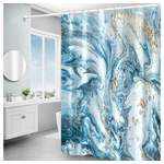 Duschvorhang von BlauCoastal, aus Polyester, andere Perspektive, Vorschaubild