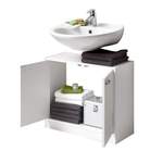 Waschbeckenunterschrank von FMD Möbel, in der Farbe Weiss, aus Holz, andere Perspektive, Vorschaubild