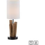 Beistelltischlampe von home affaire, in der Farbe Braun, aus Holz, andere Perspektive, Vorschaubild