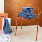 Handtuch-Set von Kushel Towels, in der Farbe Blau, aus Baumwolle, andere Perspektive, Vorschaubild