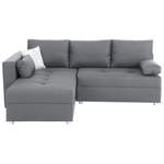 Ecksofa von home affaire, in der Farbe Grau, aus Kunststoff, andere Perspektive, Vorschaubild