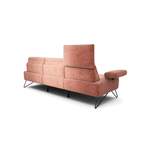 2/3-Sitzer Sofa von SENSOO, in der Farbe Rosa, aus Textil, andere Perspektive, Vorschaubild