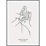 Family Hands der Marke My Fam Poster I Individuelle Familienposter