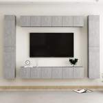 TV-Wand von vidaXL, in der Farbe Grau, aus Holzwerkstoff, Vorschaubild