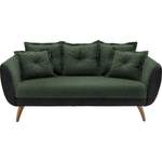 2/3-Sitzer Sofa von INOSIGN, in der Farbe Schwarz, aus Microfaser, Vorschaubild